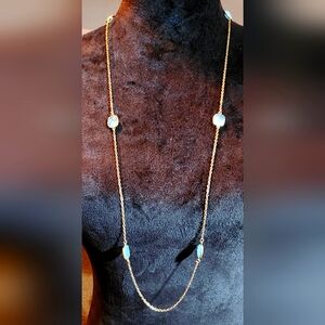 Kendra Scott Blue Stone Long Necklace